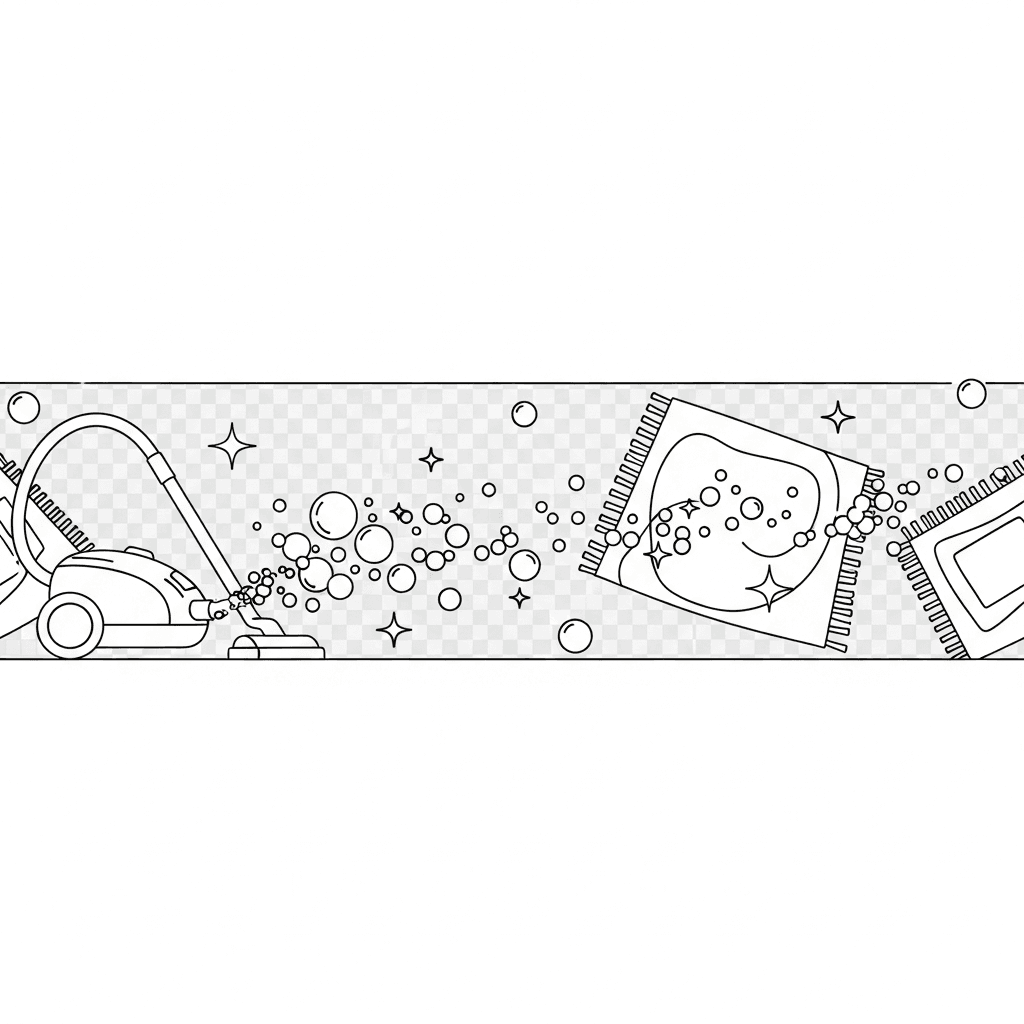 cleaning icons for footer backdrop